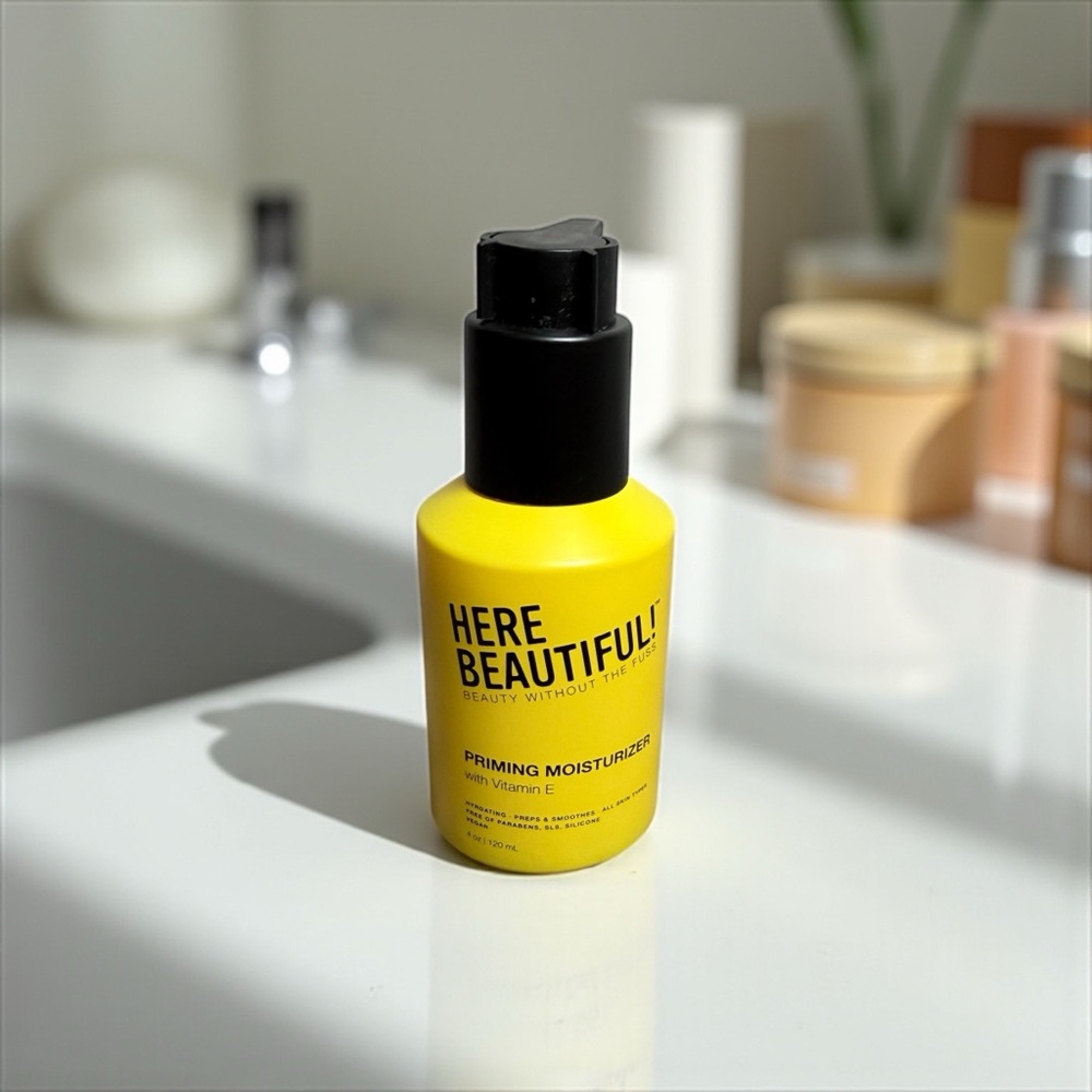 Here Beautiful! Priming Moisturizer with Vitamin E 4oz 120ml ALL SKIN TYPES NEW
